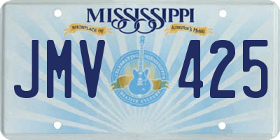 MS license plate JMV425