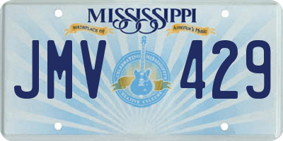 MS license plate JMV429