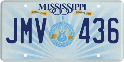 MS license plate JMV436