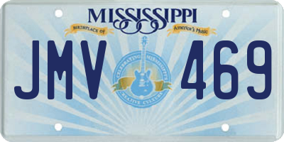 MS license plate JMV469