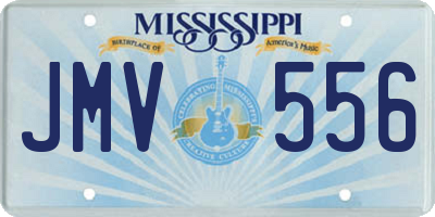 MS license plate JMV556