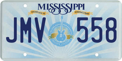 MS license plate JMV558