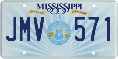 MS license plate JMV571