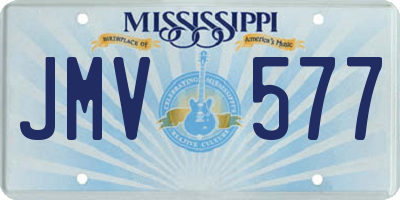 MS license plate JMV577