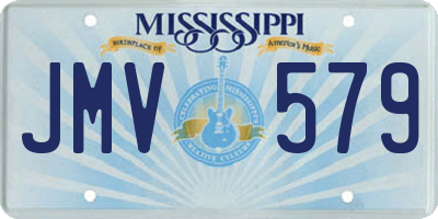 MS license plate JMV579