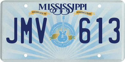 MS license plate JMV613