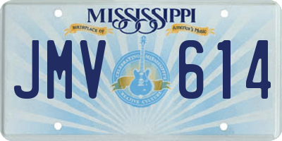 MS license plate JMV614