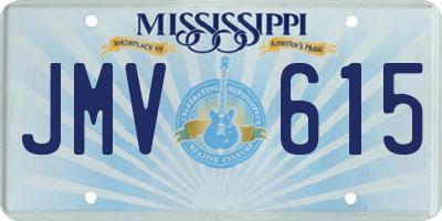 MS license plate JMV615