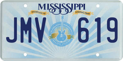 MS license plate JMV619