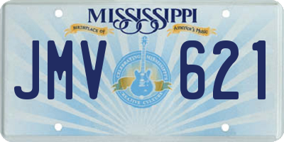 MS license plate JMV621