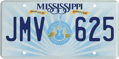 MS license plate JMV625