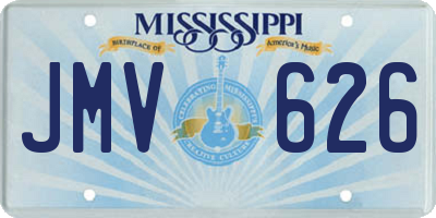MS license plate JMV626