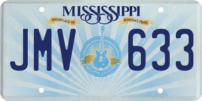 MS license plate JMV633