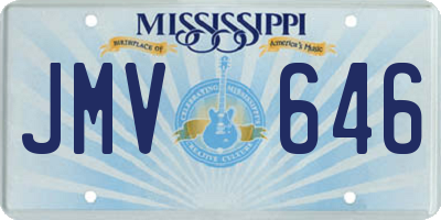 MS license plate JMV646