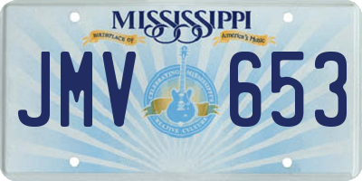 MS license plate JMV653