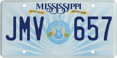 MS license plate JMV657