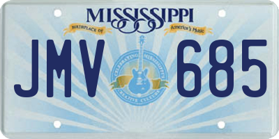MS license plate JMV685