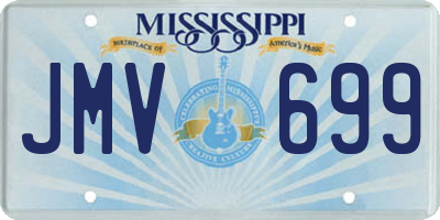 MS license plate JMV699