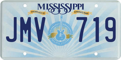 MS license plate JMV719