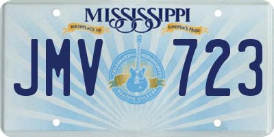MS license plate JMV723