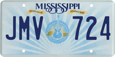 MS license plate JMV724