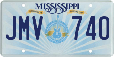 MS license plate JMV740