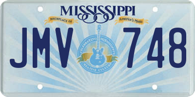 MS license plate JMV748