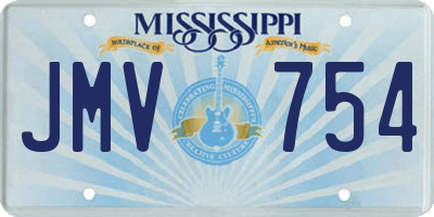 MS license plate JMV754