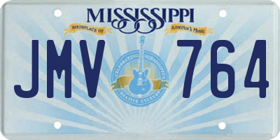 MS license plate JMV764