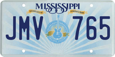 MS license plate JMV765