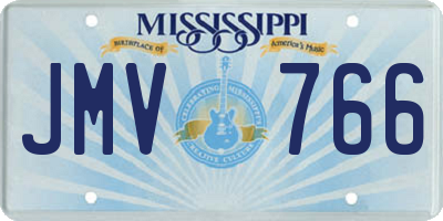 MS license plate JMV766