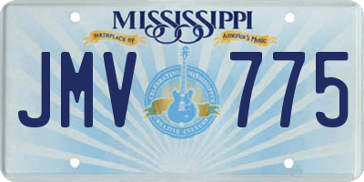 MS license plate JMV775