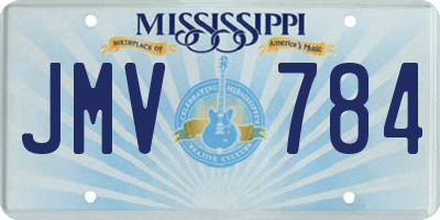 MS license plate JMV784