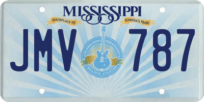 MS license plate JMV787