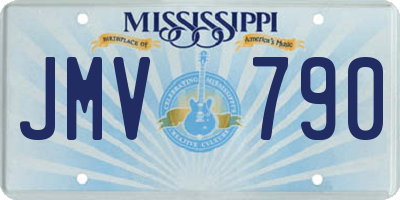 MS license plate JMV790