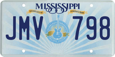 MS license plate JMV798
