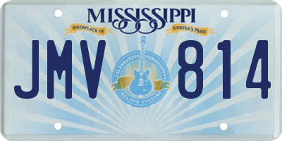 MS license plate JMV814