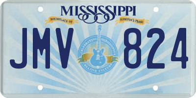MS license plate JMV824