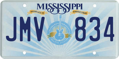 MS license plate JMV834
