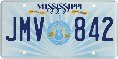 MS license plate JMV842