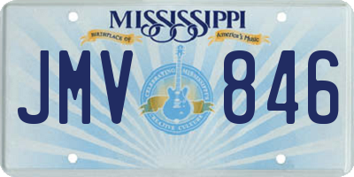 MS license plate JMV846