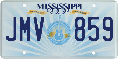 MS license plate JMV859