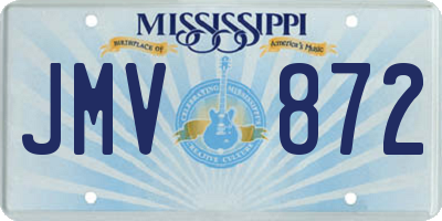 MS license plate JMV872