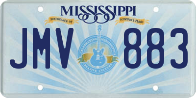 MS license plate JMV883
