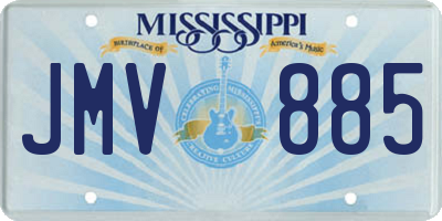 MS license plate JMV885