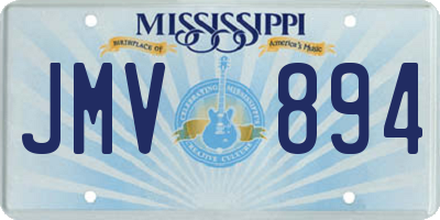 MS license plate JMV894