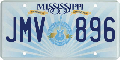 MS license plate JMV896