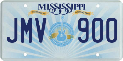 MS license plate JMV900
