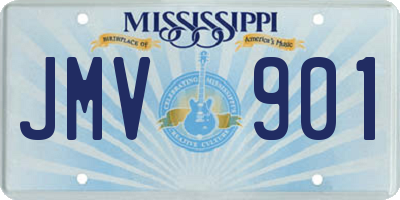 MS license plate JMV901