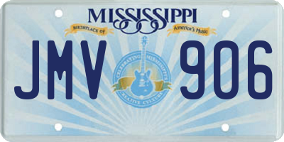 MS license plate JMV906